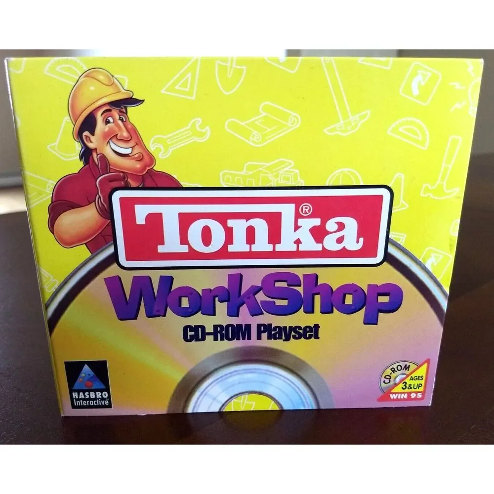 TONKA CD-ROM PC GAME Lot 3 - WORKSHOP RACEWAY SEARCH & RESCUE Hasbro Interactive